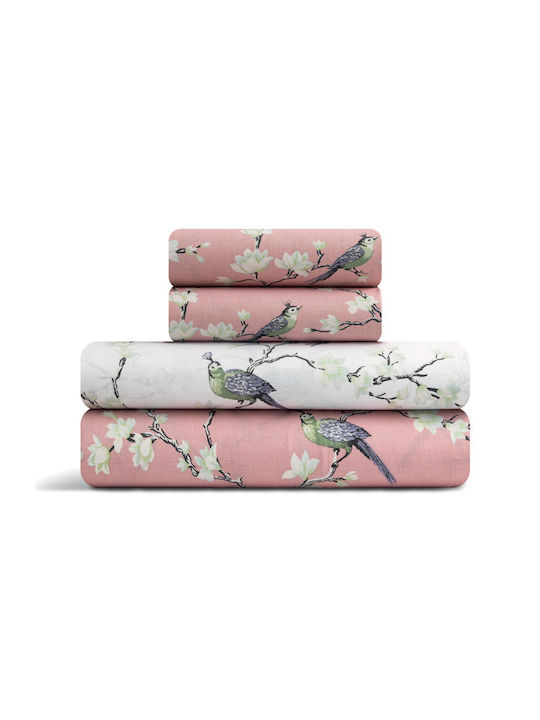 Lino Home Parrots Подредба Чаршафи King Size 26...