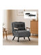 Armchair Bed Anthracite 60x78x78cm