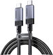 Ugreen L701 Braided USB 3.2 Cable USB-C Male - USB-C 240W PD Black 2m 95619