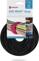 Velcro Velcro Cable Ties 330mmx20mm In Black Colour 100 Pieces 25.16.6249