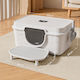 Pet's Choice Katzenklos Geschlossene mit Sieb Weiß M63 x B43 x H35cm