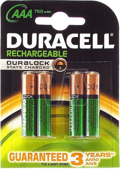 Duracell Wiederaufladbare Batterien AAA Ni-MH 800mAh 4er Pack