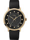Timex Дамски Часовник 34мм Кварцов с Черна Кожена Каишка