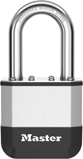Master Lock Steel Padlock Brass with Key 52mm