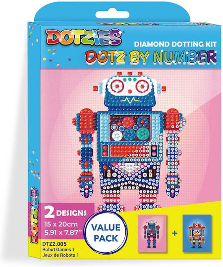 Diamond Dotz Dotz by Number Robot Toys