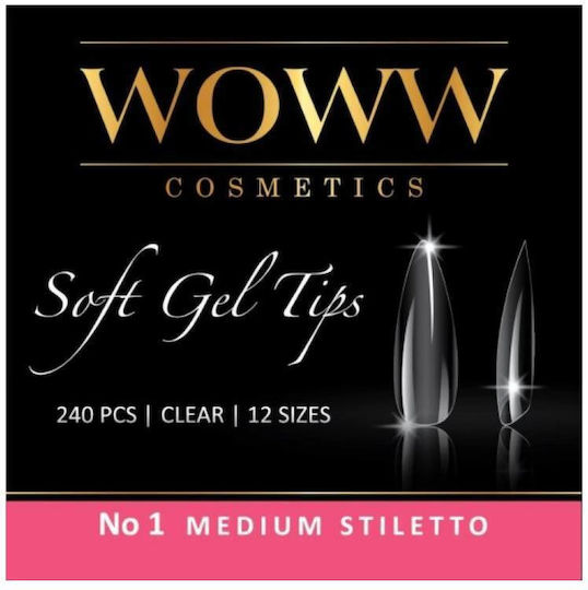 Woww Cosmetics Woww Tips Νυχιών 240τμχ 1171.WOWWMEDSTI