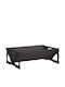 vidaXL Șemineu de Exterior Metalic Negru 60x40x20cm