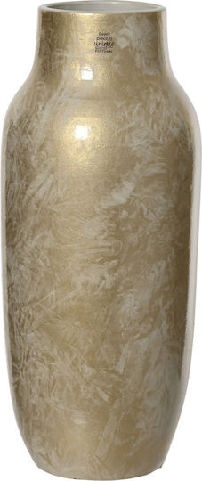 Kaemingk Decorative Floor Vase Ceramic Gold 22xH52cm