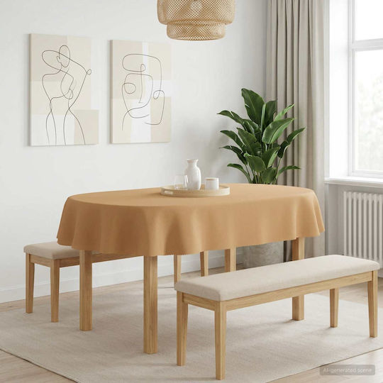 vidaXL Beige Tischdecke 160x220cm