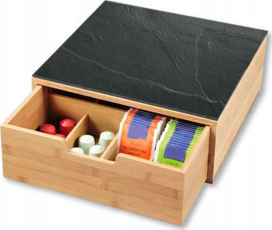 Kesper Schneidebrett Glas Braun 30x31cm