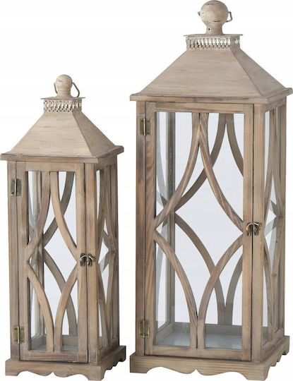 Boltze Set Laternen Hölzernes 20x28x60cm 2Stücke