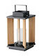 Boltze Metallische Schwarze Laterne 16.2x16.2x28cm