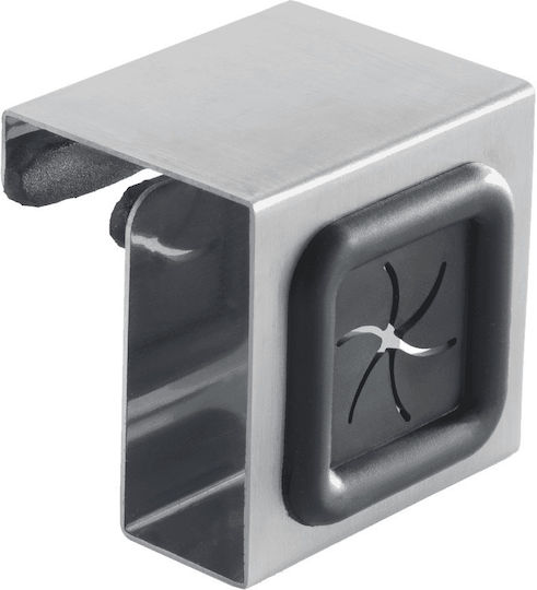 Metaltex με Βίδες ​5x5cm Inox Ασημί
