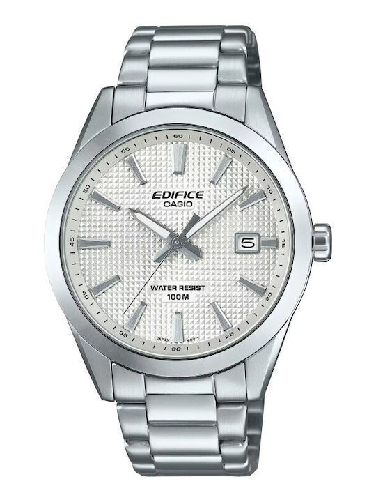 Casio Herrenuhr Batterie mit Silber Metallarmband