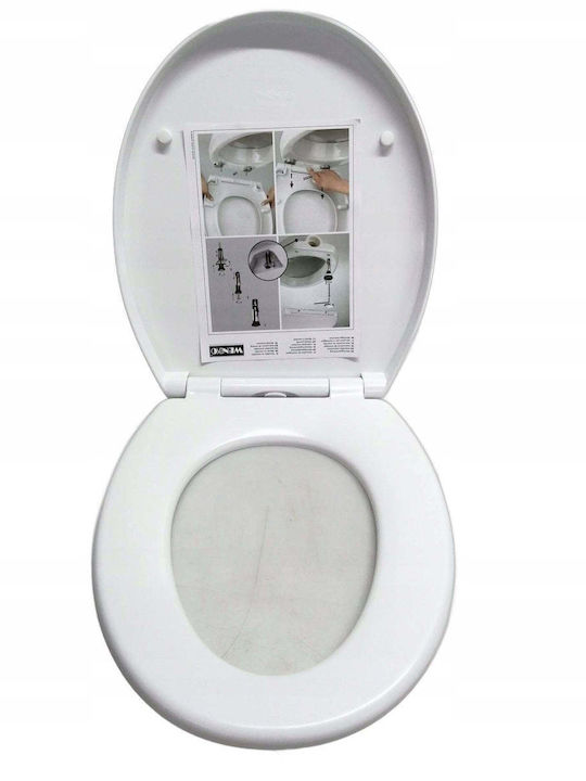 Wenko Toilettensitz mit Bidet Kunststoff 39x39cm Weiß