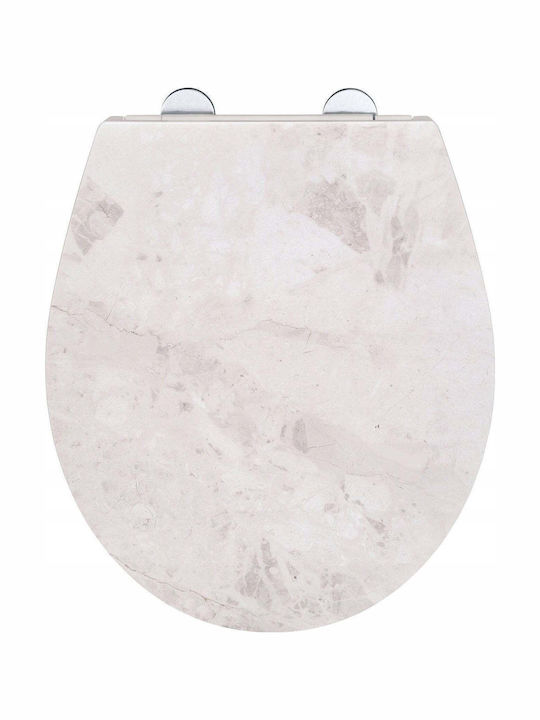 Wenko Toilettensitz mit Bidet Marmor 38x44,5cm Weiß