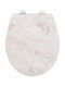 Wenko Toilettensitz mit Bidet Marmor 38x44,5cm Weiß