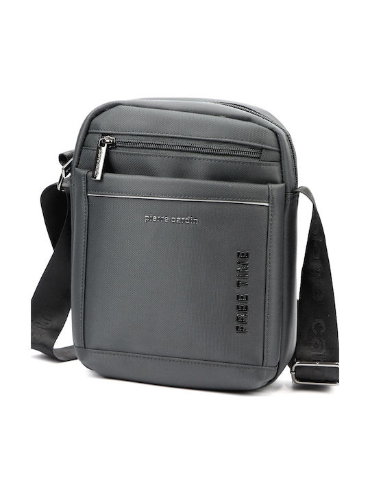 Herren Schulter / Crossbody Tasche Grau