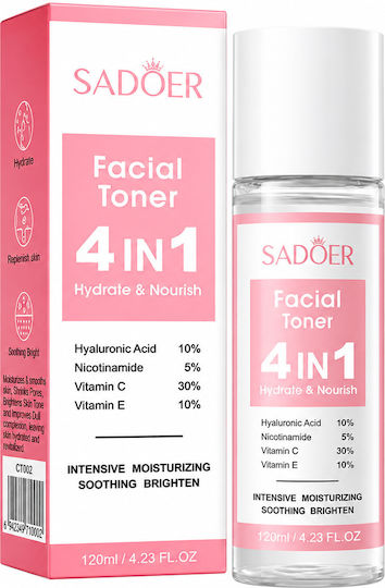 Lichid Tonifiant pentru Față cu Niacinamidă și Acid Hialuronic 120ml