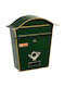 Viometal 5001 Cutie Poștală De Exterior Metalică În Culoare Verde 35.5x10x37cm