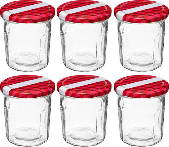5Five Glas Gefäß mit Deckel 280ml (6 Stück)