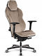 Quersus Fabric Gaming Chair with Adjustable Arms Brown