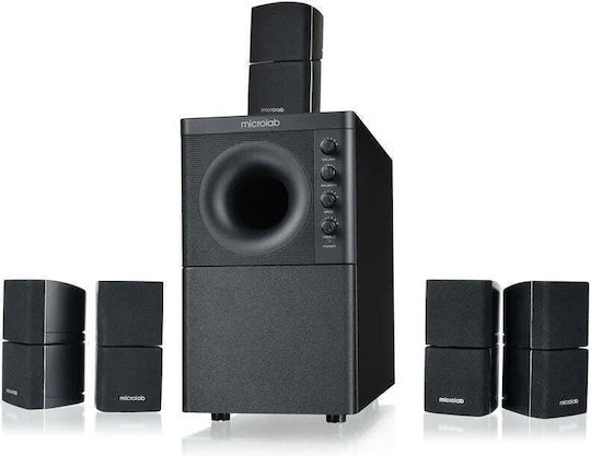 Microlab Microlab X3BT Ασύρματα Ηχεία Υπολογιστή 5.1 με Bluetooth και Ισχύ 175W Μαύρα