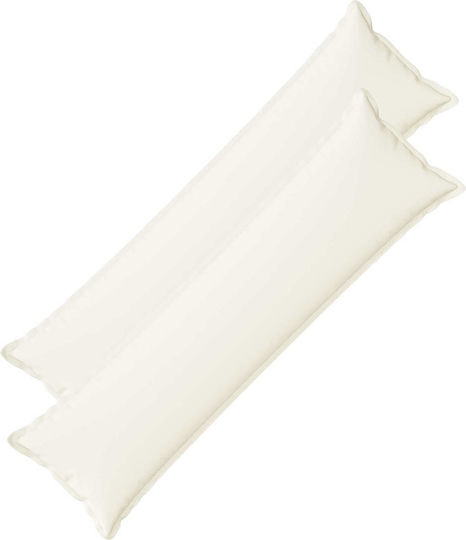 vidaXL Μαξιλάρι Καναπέ Houten Λευκό 40x145εκ.