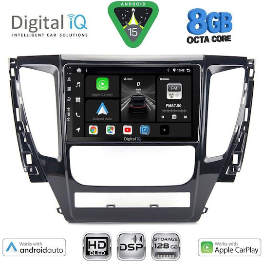 Digital IQ Автомобилна Аудио Система за Mitsubishi Pajero 2013-2020 (Bluetooth/USB/Вграден Wi-Fi/GPS/Apple CarPlay/Android Auto) с Touch Screen 9"