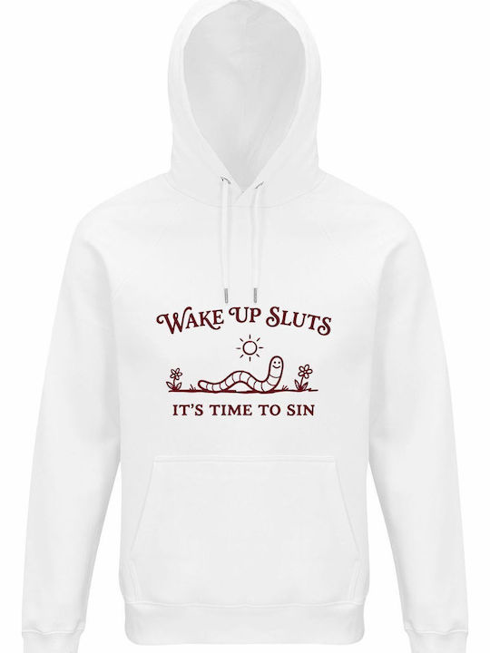 Блуза С Качулка Органичен Памук Унисекс Wake Up...