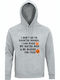 Hanorac Cu Glugă Bumbac Organic Unisex I Don’t Go To Haunted Houses Funny Halloween Sister Gri Melanj