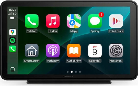 Sencor Touch Screen 7" Multimedia for Car Dashboard with Apple CarPlay / Android Auto / Bluetooth / GPS