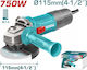Total TG10711556E Ъглошлайф 115mm Електрически 750W