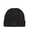 Beanie Căciulă Pentru Bărbați Tricotată În Culoare Neagră