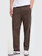 Ανδρικό Παντελόνι Chino Ελαστικό Relaxed Fit Brown