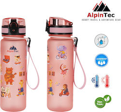 AlpinPro Plastic Kids Water Bottle Non Spill Pi...