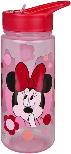Scooli Sticlă Pentru Copii Din Plastic Minnie Cu Pai Disney Minnie Mouse Aero 500ml