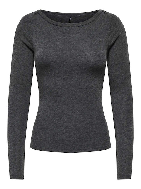 Only Blouse Dark Grey Mel Grey