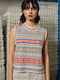 Women's Sleeveless Sweater Ecru