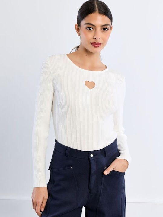 Women's Ecru Sweater LAL731EH-Offwhite
