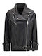 Damen Leder Biker Jacke
