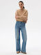 Alaves 264 Cropped Sweatshirt Für Damen Beigefarben