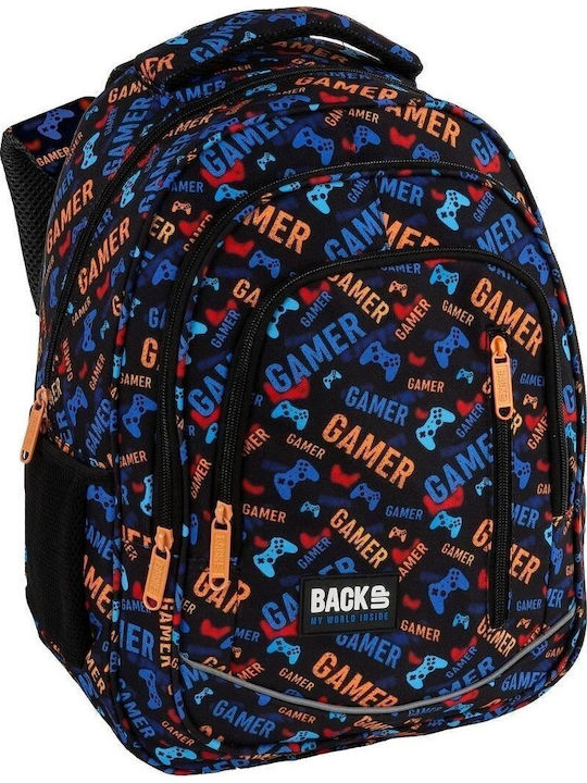 Derform Kindergarten Backpack School Bag with Water Bottle Holder Multicolour 27 x 20 x 39cm