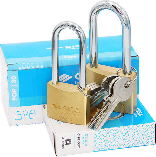 Cisa Locking Line Λουκέτο Μακρύλαιμο με Κλειδί 40mm