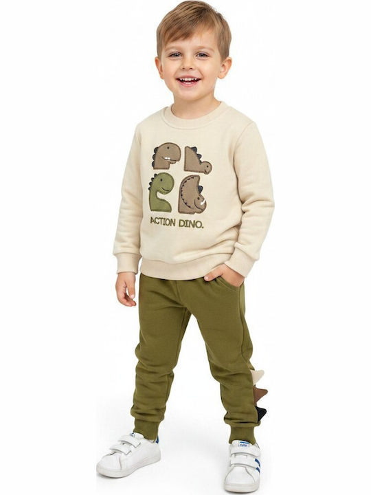 Action Sportswear Set Trening Pentru Copii Ecru