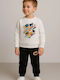 Kids Sweatpants Set Ecru
