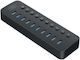 Orico Orico USB Хъб 10 Порта USB 3.0 с USB-A
