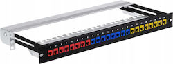 Stalflex Patch Panel Shielded για Rack 1U 19"