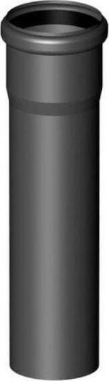 Almeva Starr Kaminrohr Kanalanschluss 0,25 M Dn60 Schwarzer Fester In UV-Strahlung
