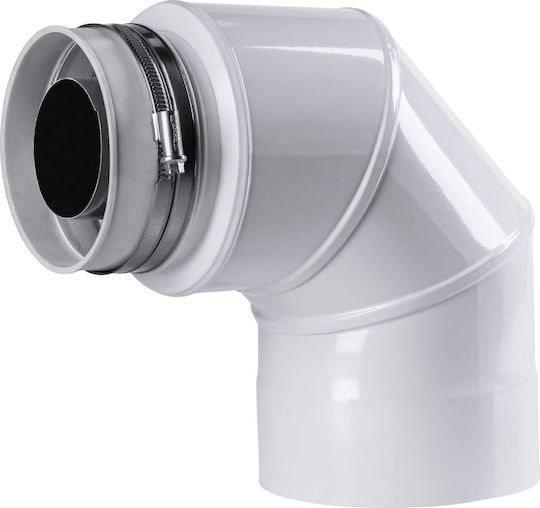 SpiroFlex Kaminrohr Adapter 60 100-80 125 Vk Vaillant Saunier Duval Weißer Inox